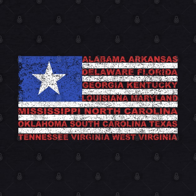 American Flag Southern States by AR DESIGN